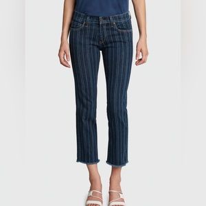 Principle Denim Optimist Raw Hem Cropped Jeans in Highline